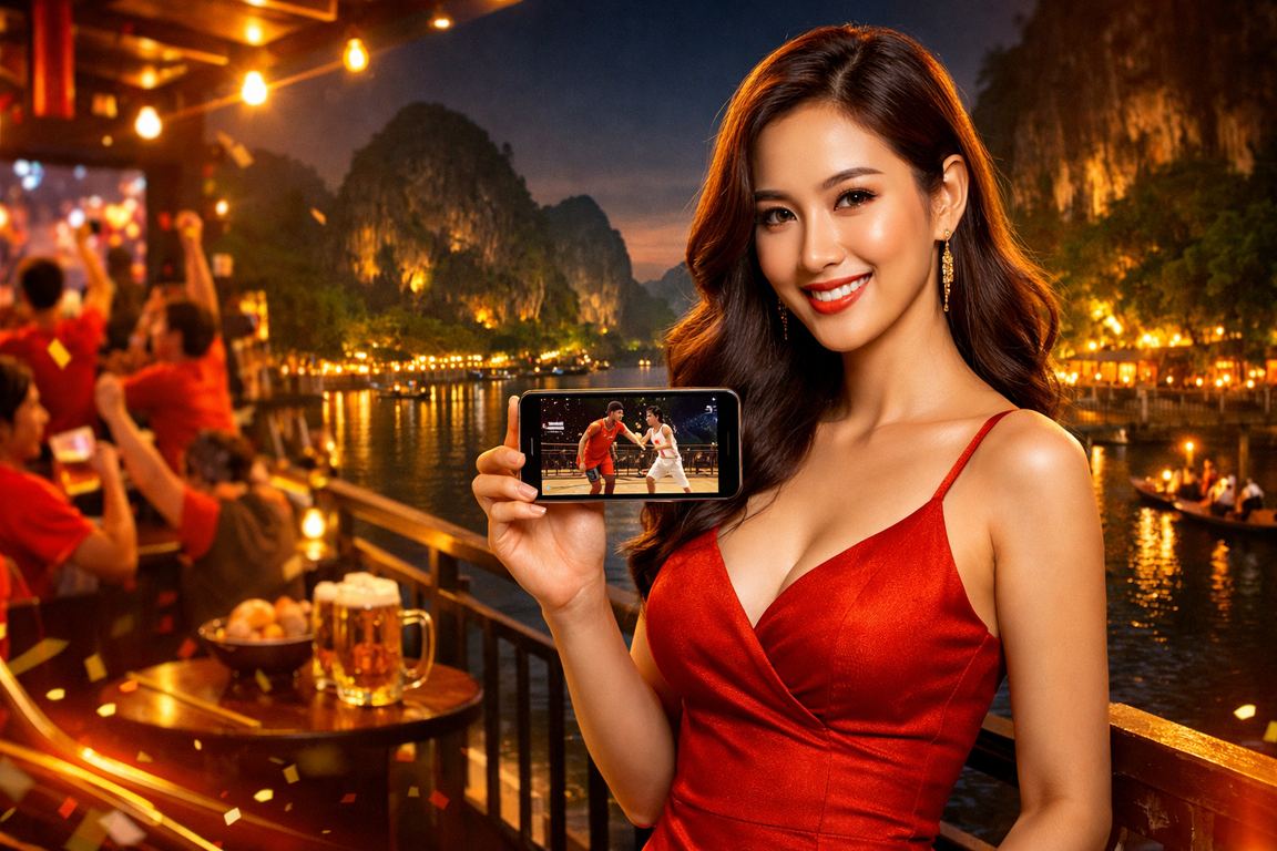 Người dùng tại Ninh Bình xem và đặt cược bóng rổ qua điện thoại